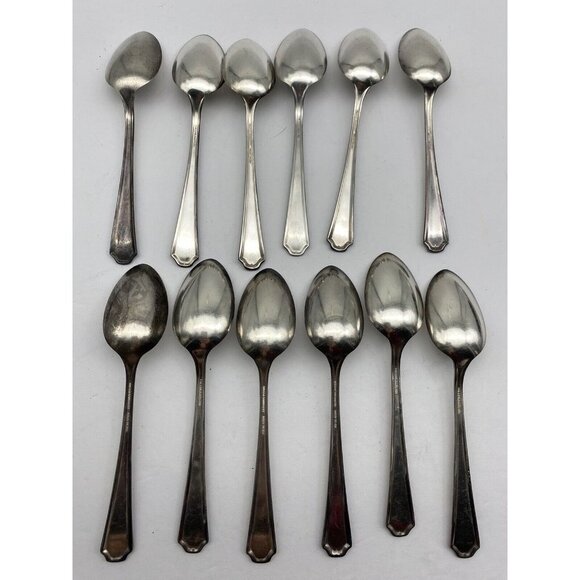 Oneida Community‎ Duro Plate Beverly Silverplate Teaspoon Set of 12 VTG 1922 - Picture 11 of 11